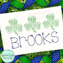 Load image into Gallery viewer, Zaggy Clover Trio - SKETCH EMBROIDERY