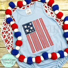 Load image into Gallery viewer, Vertical American Flag - BEAN APPLIQUE