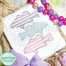 Load image into Gallery viewer, Bass Trio - SKETCH EMBROIDERY