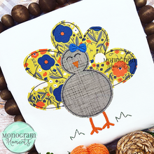Load image into Gallery viewer, Girl's Turkey - BEAN APPLIQUE