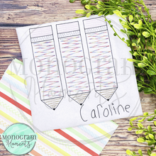 Load image into Gallery viewer, Zaggy Pencil - SKETCH EMBROIDERY