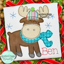 Load image into Gallery viewer, Winter Moose - BEAN APPLIQUE