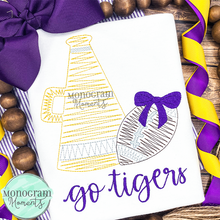 Load image into Gallery viewer, Zaggy Megaphone Football - SKETCH EMBROIDERY