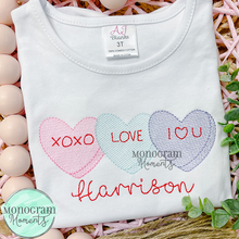 Load image into Gallery viewer, Heart Candy Trio - SKETCH EMBROIDERY