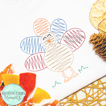 Load image into Gallery viewer, Zaggy Turkey - SKETCH EMBROIDERY