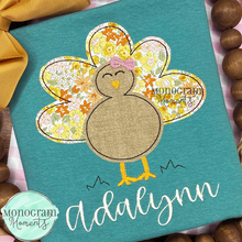 Load image into Gallery viewer, Girl&#39;s Turkey - BEAN APPLIQUE
