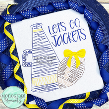 Load image into Gallery viewer, Zaggy Megaphone Football - SKETCH EMBROIDERY