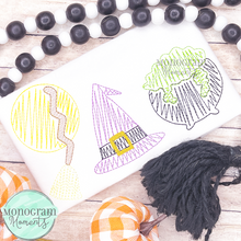 Load image into Gallery viewer, Zaggy Witch Trio - SKETCH EMBROIDERY