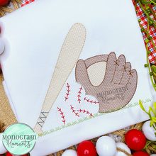 Load image into Gallery viewer, Baseball Things - SKETCH EMBROIDERY