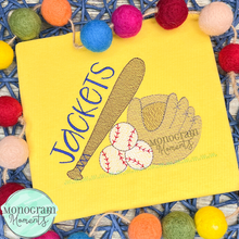 Load image into Gallery viewer, Baseball Things - SKETCH EMBROIDERY