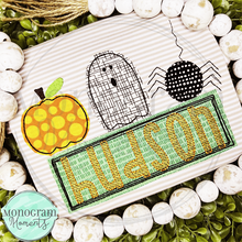 Load image into Gallery viewer, Pumpkin, Ghost, & Spider - BEAN APPLIQUE
