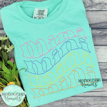 Load image into Gallery viewer, Mini Retro - BEAN OUTLINE EMBROIDERY