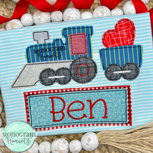 Load image into Gallery viewer, Heart Train - BEAN APPLIQUE
