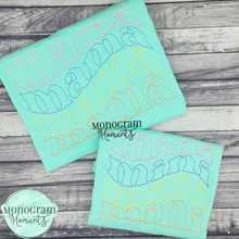 Load image into Gallery viewer, Mini Retro - BEAN OUTLINE EMBROIDERY