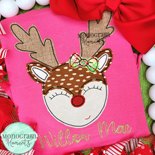 Load image into Gallery viewer, Girl's Reindeer - BEAN APPLIQUE