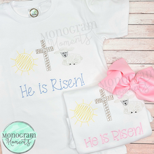 Load image into Gallery viewer, Zaggy Girl's Sun, Cross, Lamb - SKETCH EMBROIDERY