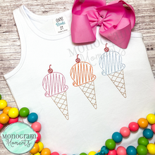 Load image into Gallery viewer, Zaggy Ice Creams - SKETCH EMBROIDERY