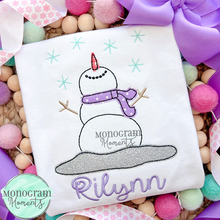 Load image into Gallery viewer, Snowing Snowman - BEAN APPLIQUE

