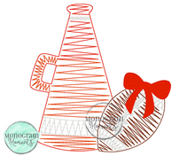 Load image into Gallery viewer, Zaggy Megaphone Football - SKETCH EMBROIDERY