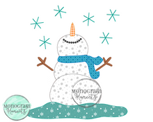 Load image into Gallery viewer, Snowing Snowman - BEAN APPLIQUE