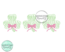 Load image into Gallery viewer, Zaggy Girl's Clover Trio - SKETCH EMBROIDERY
