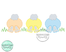 Load image into Gallery viewer, Bunny Bottoms - BEAN APPLIQUE