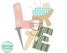 Load image into Gallery viewer, Jesus Is Love - BEAN APPLIQUE