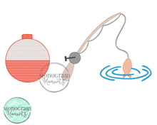 Load image into Gallery viewer, Fishing Trio - SKETCH EMBROIDERY