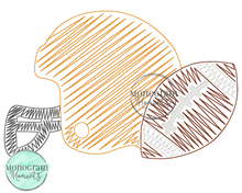 Load image into Gallery viewer, Zaggy Football Helmet - SKETCH EMBROIDERY