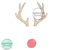 Load image into Gallery viewer, Reindeer Name Plate - BEAN APPLIQUE
