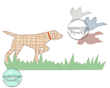 Load image into Gallery viewer, Dog & Duck Hunting - SKETCH EMBROIDERY