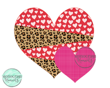Load image into Gallery viewer, 2 Hearts - BEAN APPLIQUE
