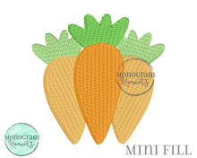 Load image into Gallery viewer, Carrots - MINI FILL EMBROIDERY