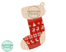 Load image into Gallery viewer, Stocking - BEAN APPLIQUE