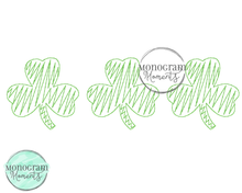 Load image into Gallery viewer, Zaggy Clover Trio - SKETCH EMBROIDERY