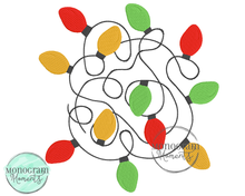 Load image into Gallery viewer, Jumbled Christmas Lights- Fill EMBROIDERY
