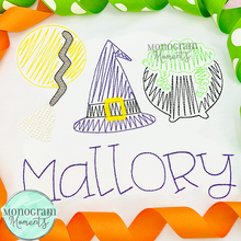 Load image into Gallery viewer, Zaggy Witch Trio - SKETCH EMBROIDERY