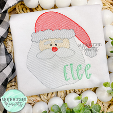 Load image into Gallery viewer, Santa Face - SKETCH EMBROIDERY