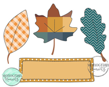 Load image into Gallery viewer, Leaves Trio- BEAN APPLIQUE