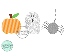 Load image into Gallery viewer, Pumpkin, Ghost, & Spider - BEAN APPLIQUE
