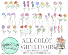 Load image into Gallery viewer, Birth Month Flowers Bundle