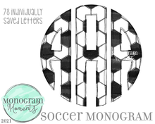 Load image into Gallery viewer, Soccer Monogram