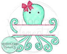 Load image into Gallery viewer, Mint Octopus Name Plate