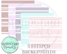 Load image into Gallery viewer, Girl's Neutral Striped Backgrounds