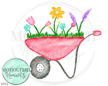 Load image into Gallery viewer, Floral Wheelbarrow
