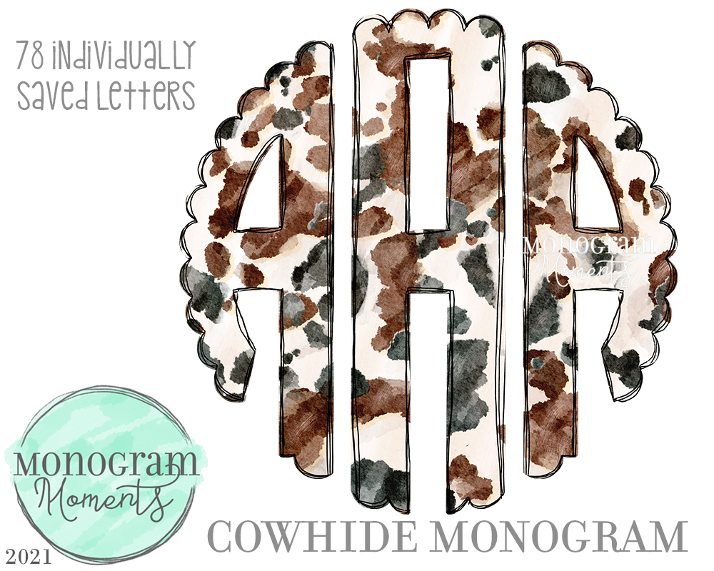 Cowhide Monogram