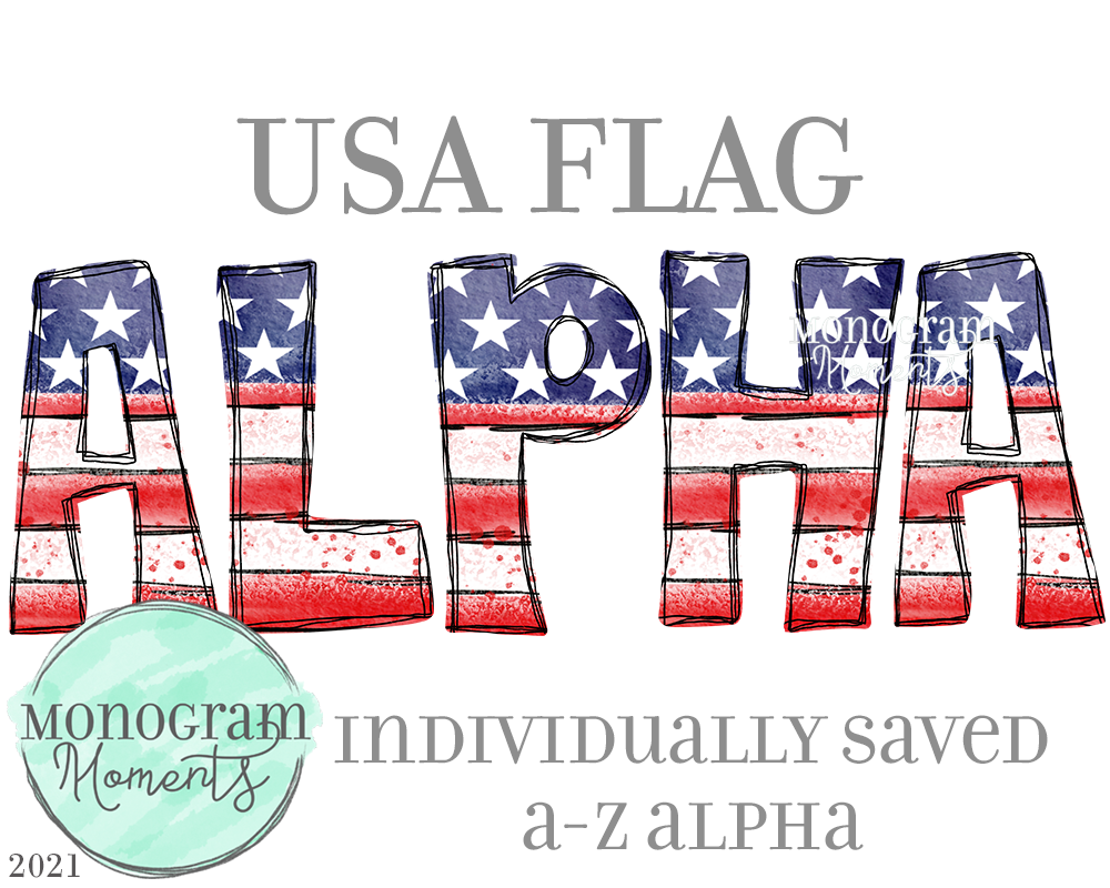 USA Flag Alpha