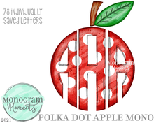 Load image into Gallery viewer, Polka Dot Apple Mono