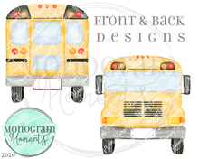 Load image into Gallery viewer, School Bus - Front & Back