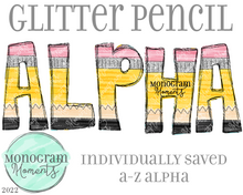 Load image into Gallery viewer, Glitter Pencil Alpha